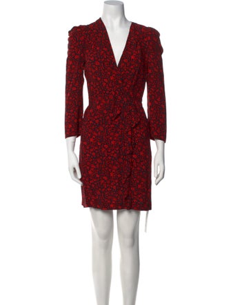 Maje Floral Print Mini Dress