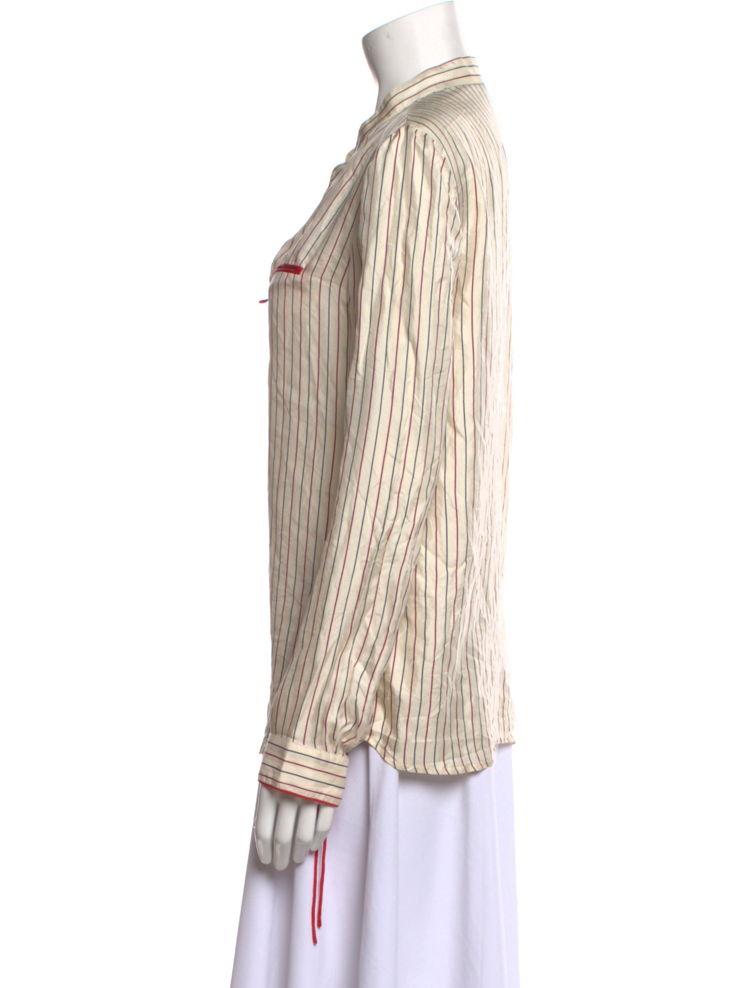 Maje Silk Striped Blouse