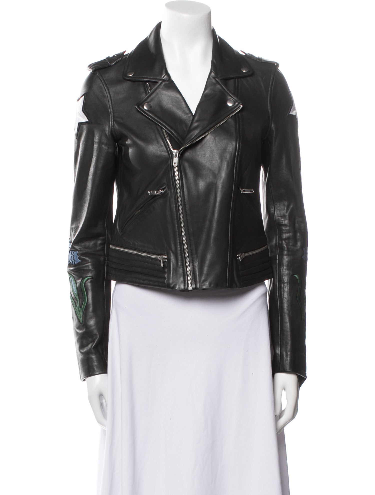Maje Leather Biker Jacket