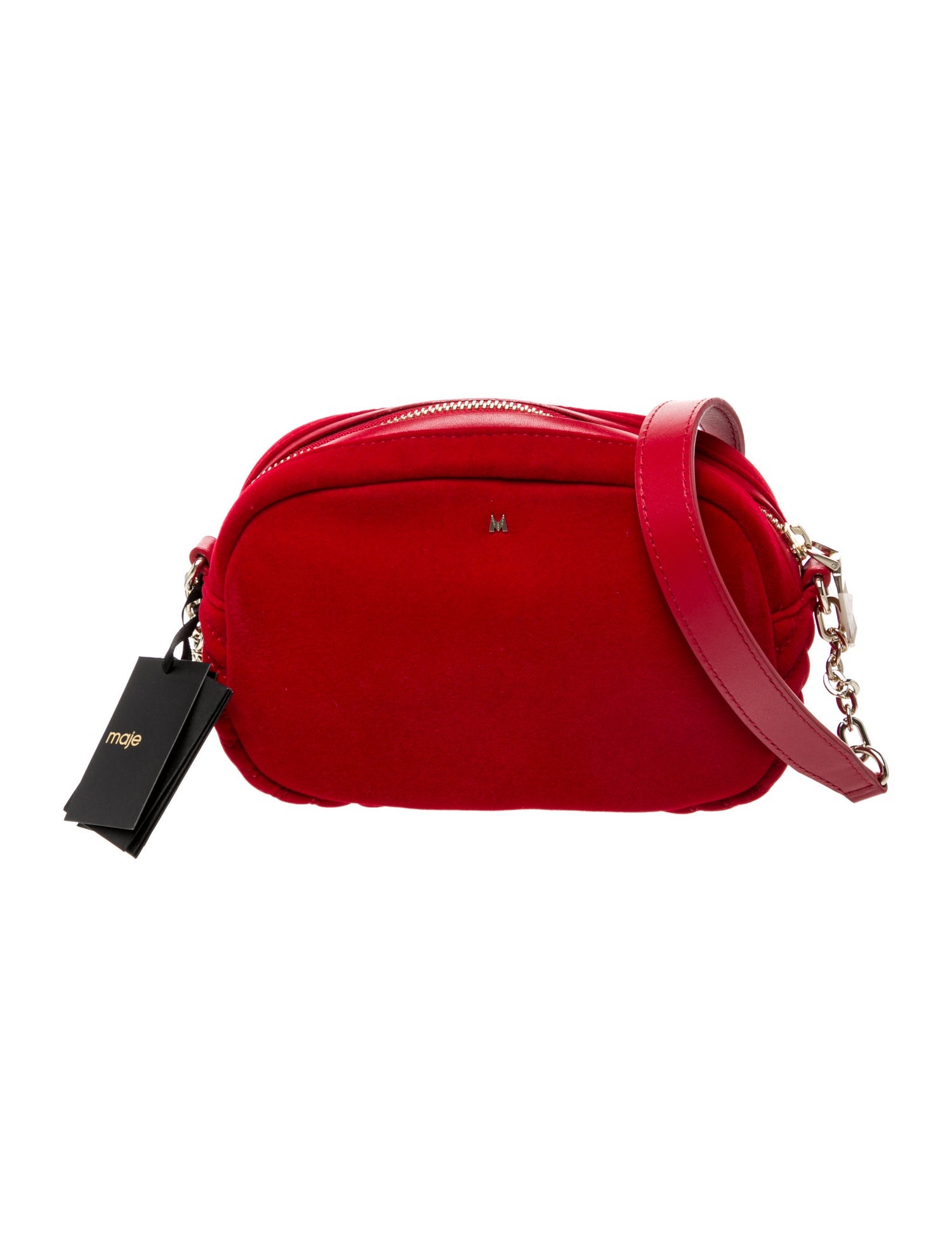 Maje Velvet Crossbody Bag