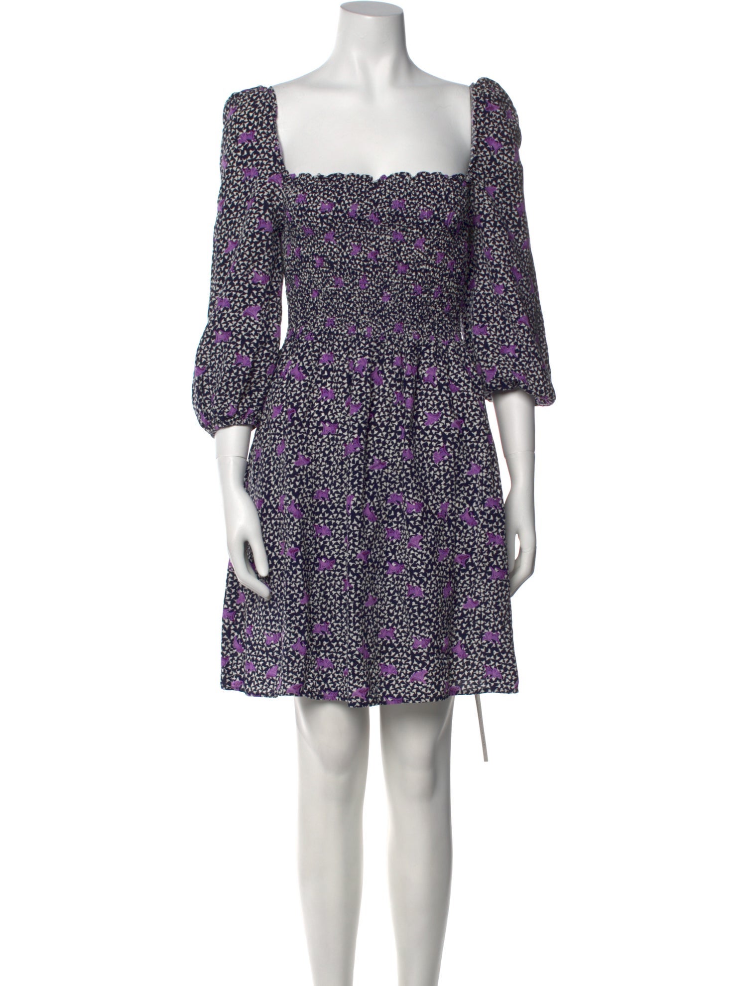 Maje Printed Mini Dress