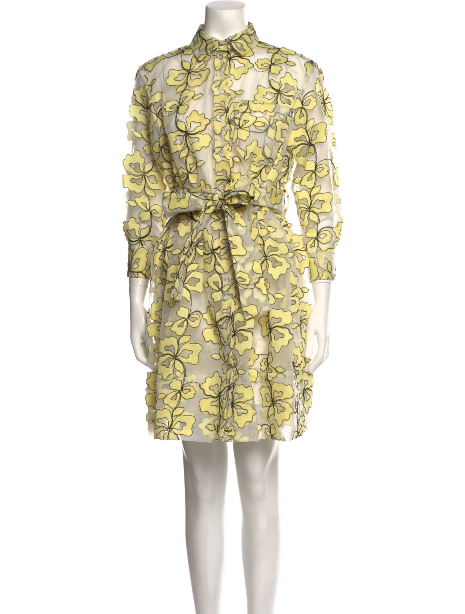 Maje Floral Print Mini Dress