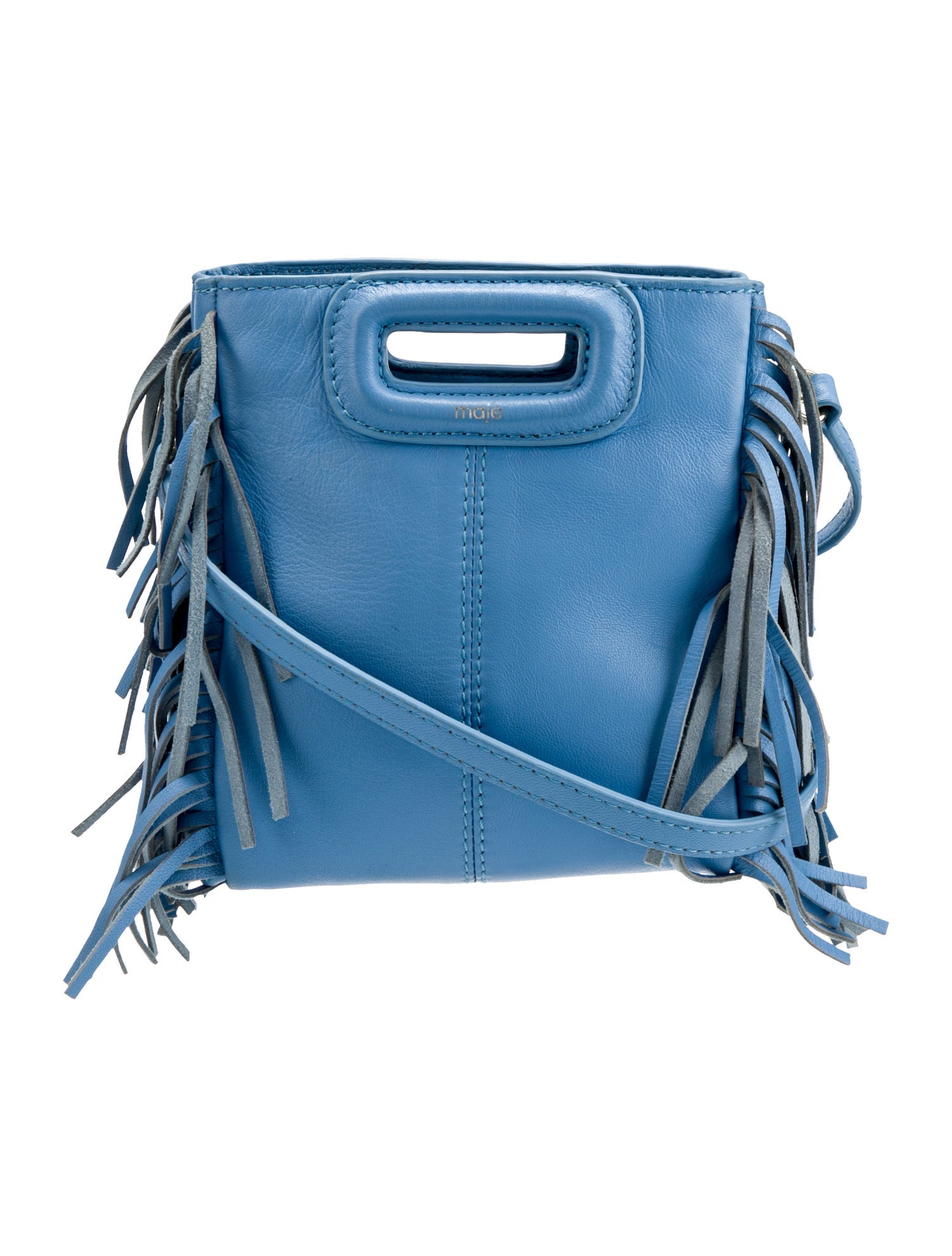 Maje Leather Top Handle Bag