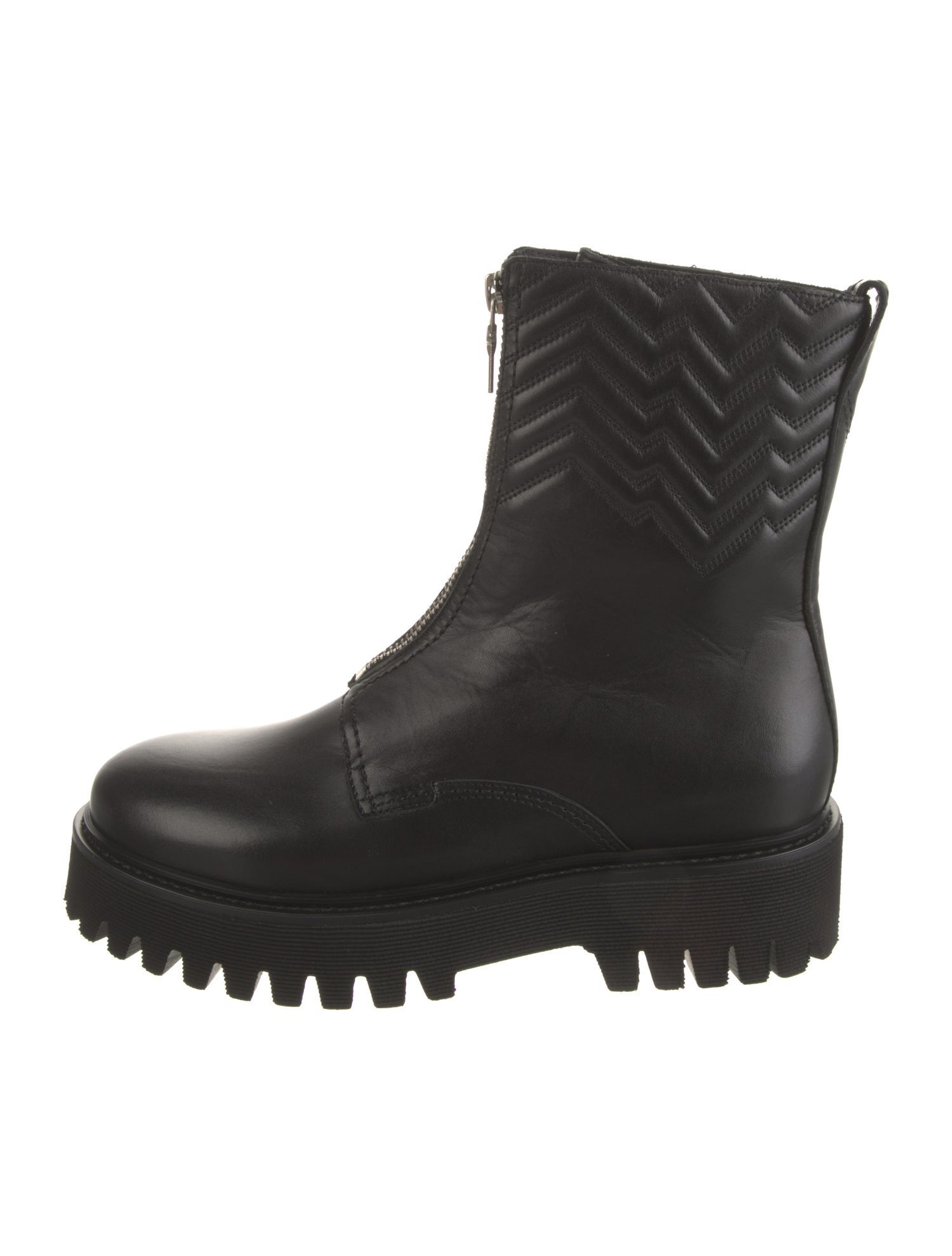 Maje Leather Combat Boots