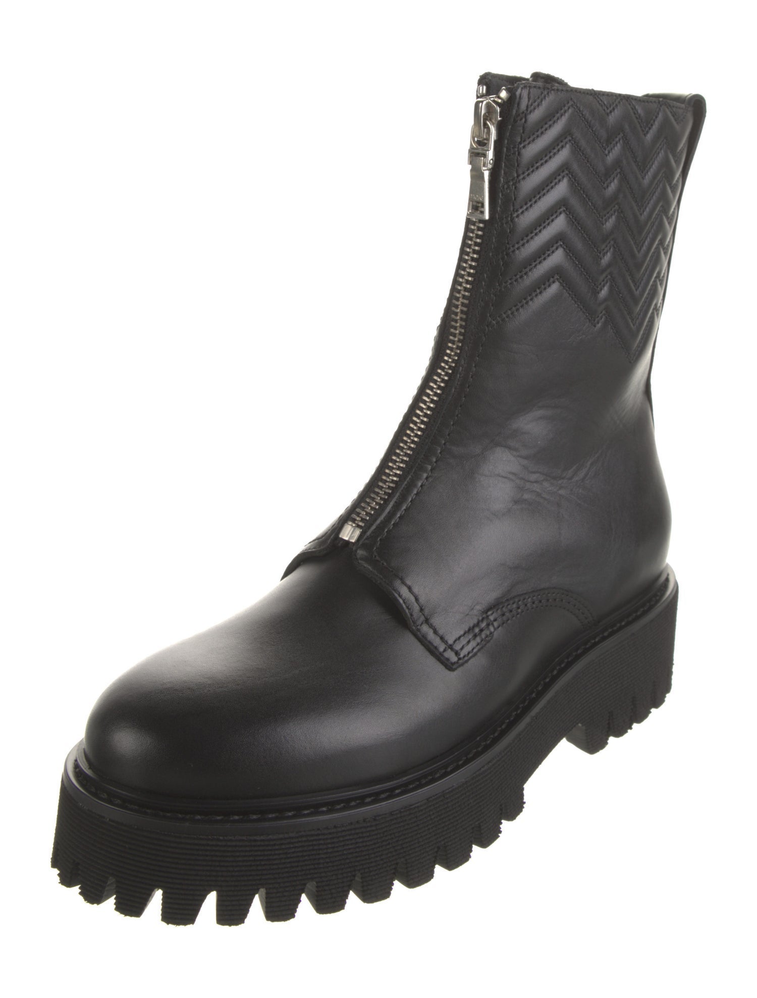 Maje Leather Combat Boots
