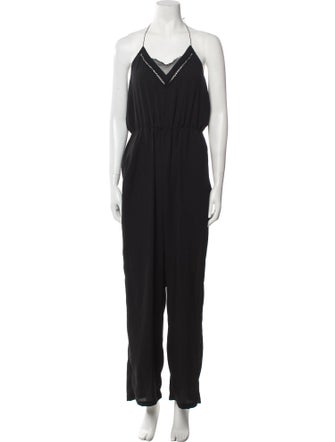 Maje V-Neck Jumpsuit