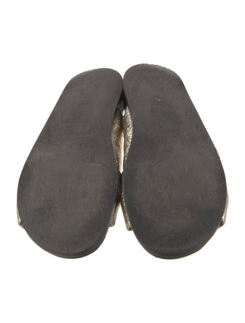 Maje Leather Pleated Accents Slides
