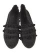 Maje Canvas Pom-Pom Embellishments Moccasins
