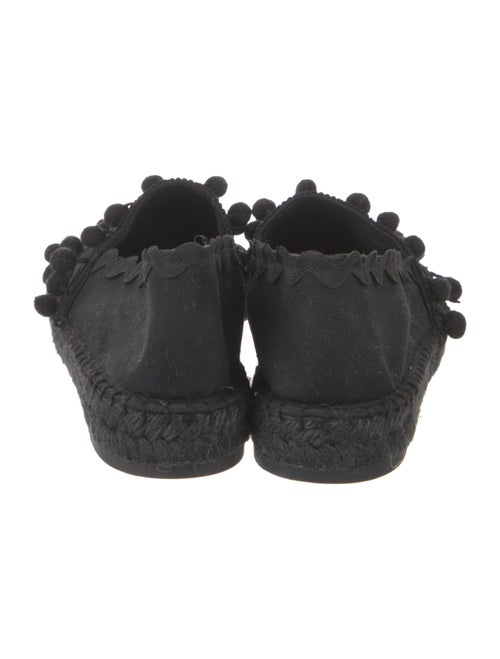 Maje Canvas Pom-Pom Embellishments Moccasins