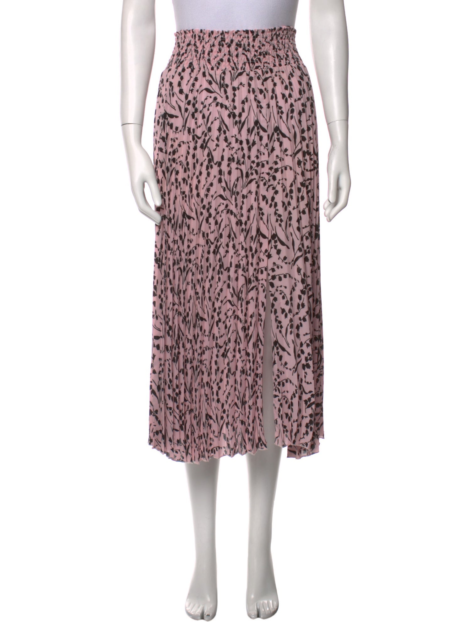 Maje Animal Print Midi Length Skirt