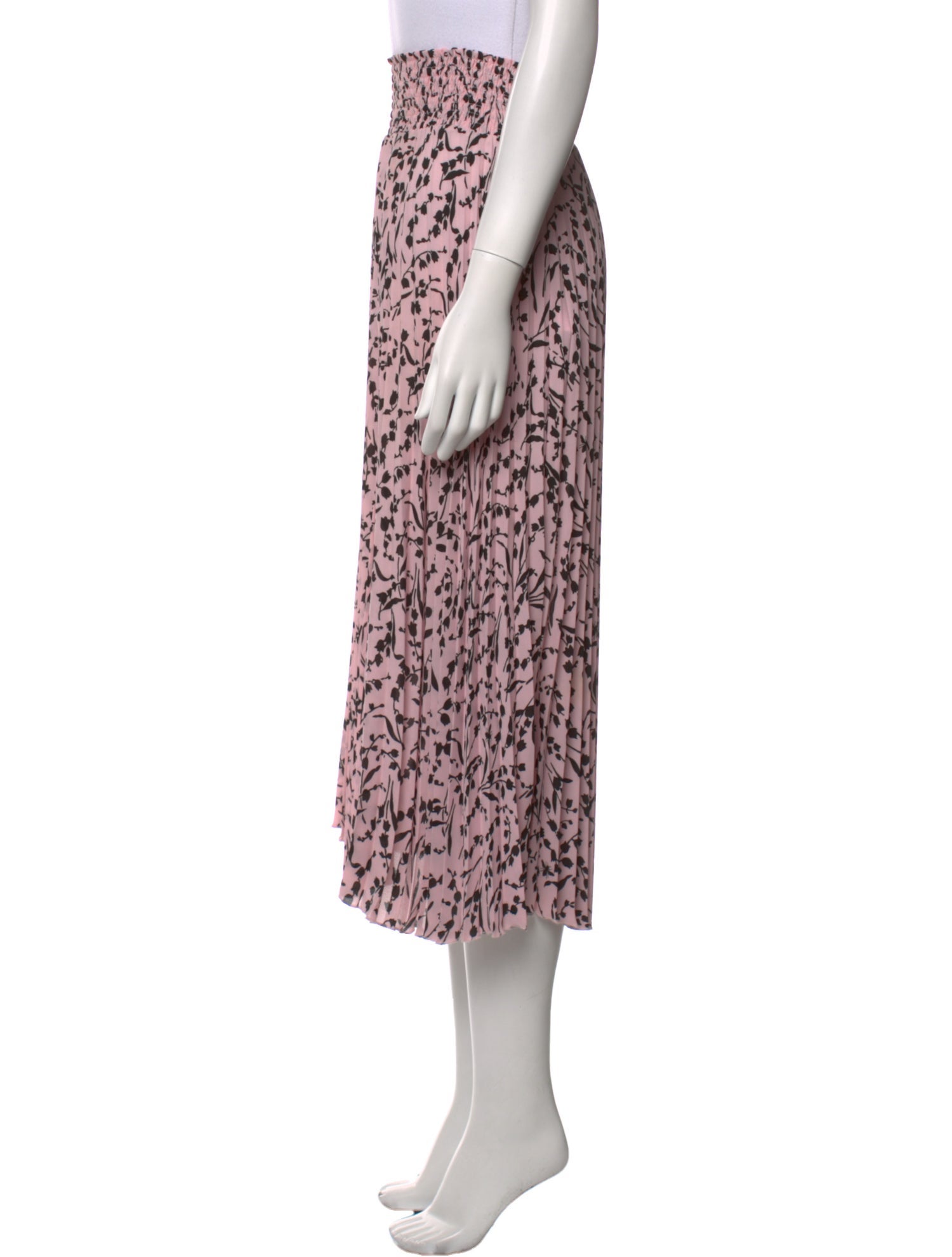 Maje Animal Print Midi Length Skirt