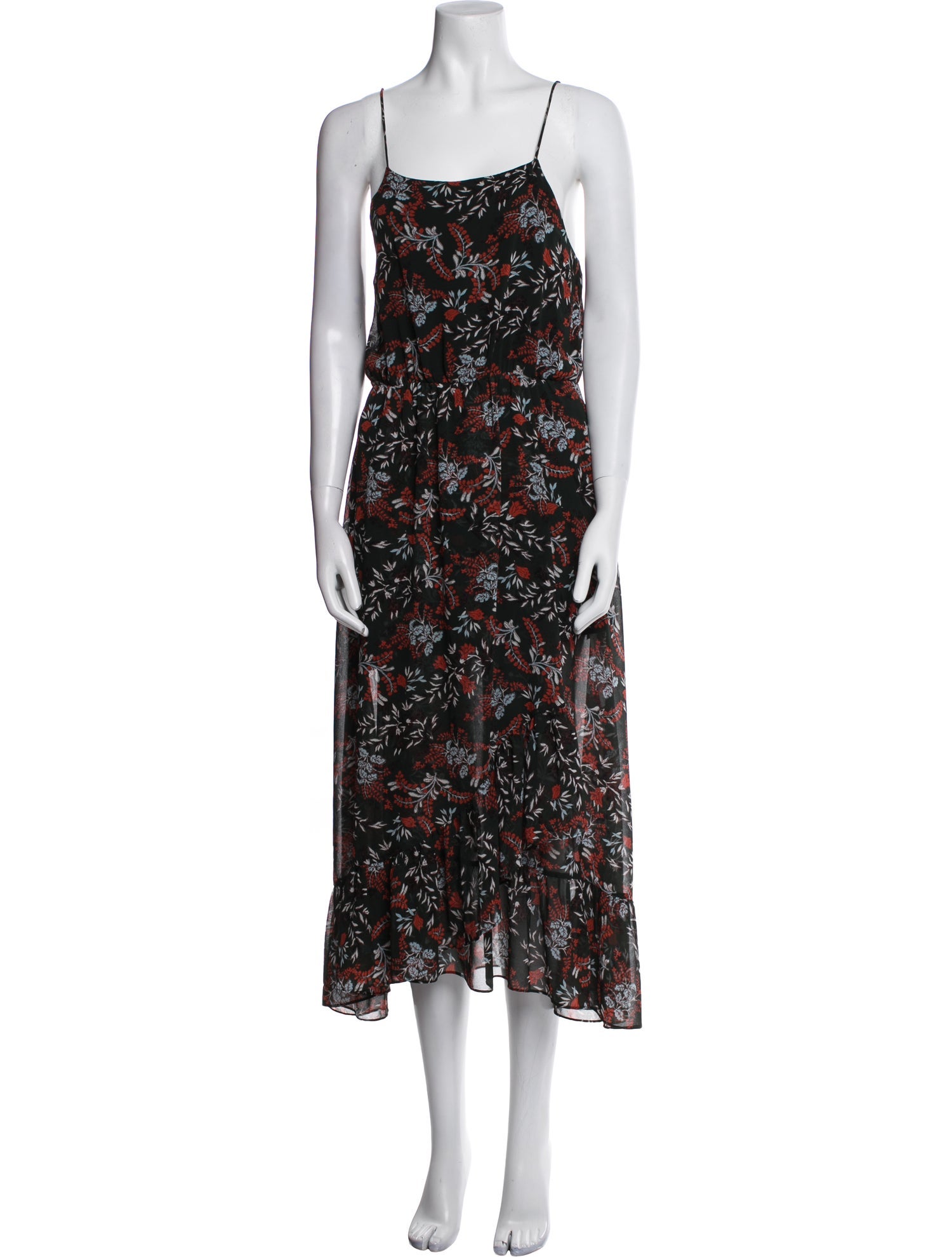 Maje Floral Print Knee-Length Dress