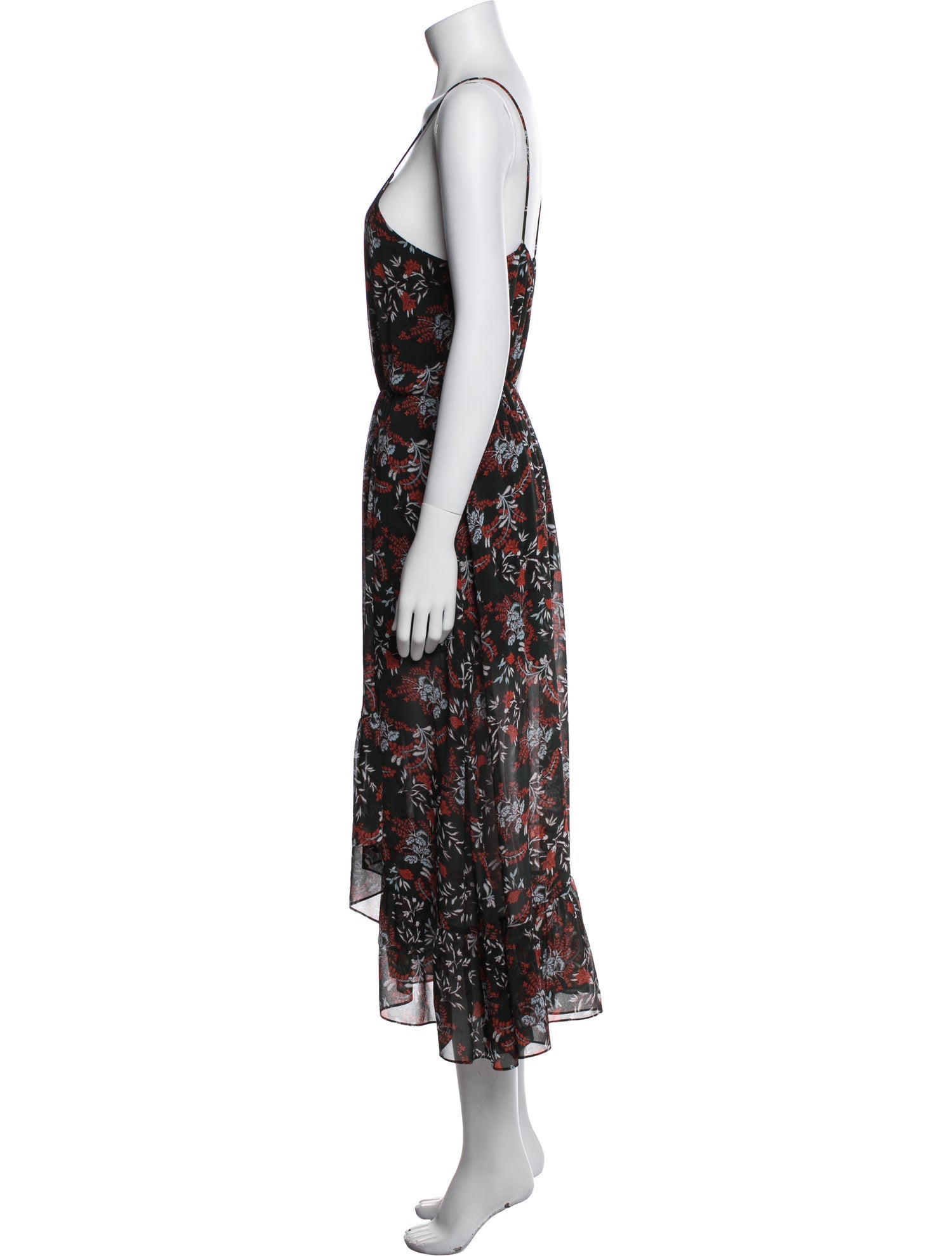 Maje Floral Print Knee-Length Dress