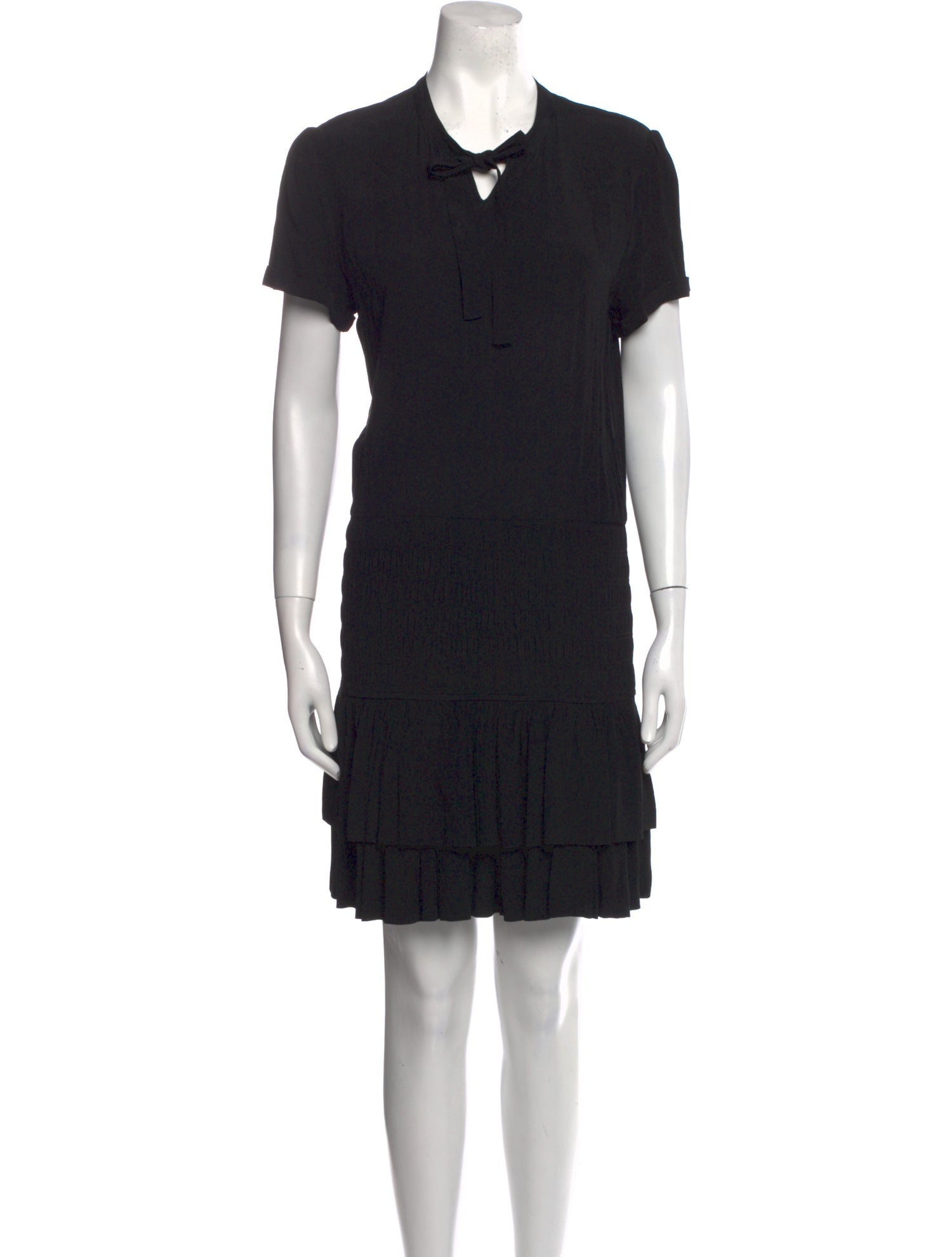 Maje Tie Neck Mini Dress w/ Tags