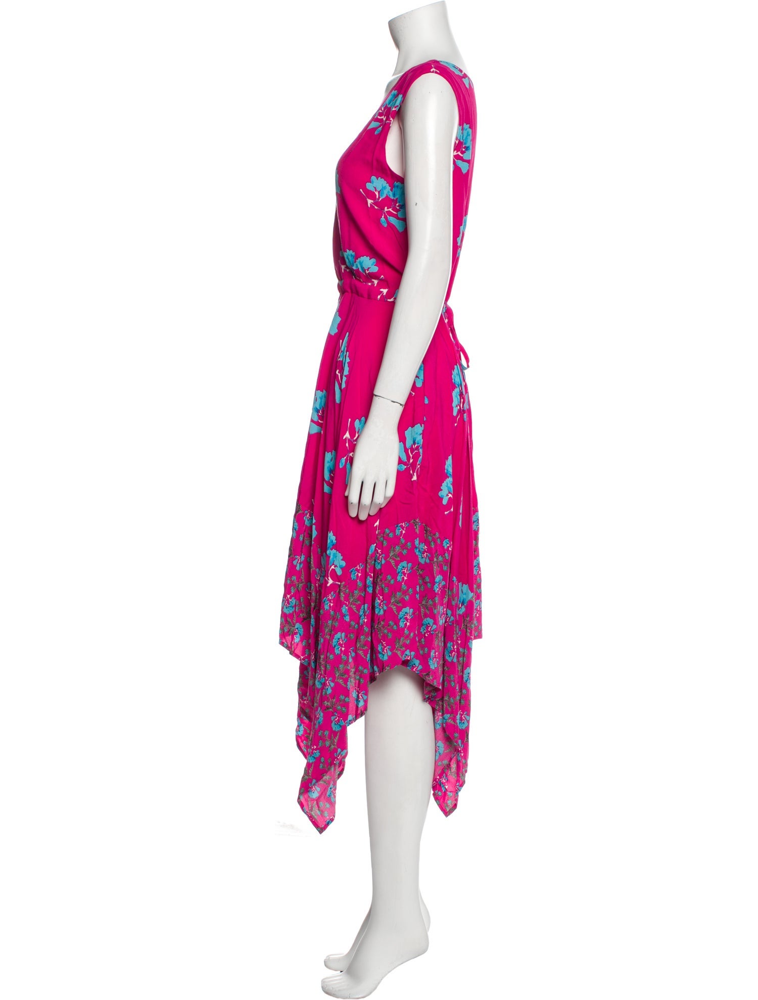 Maje Floral Print Long Dress