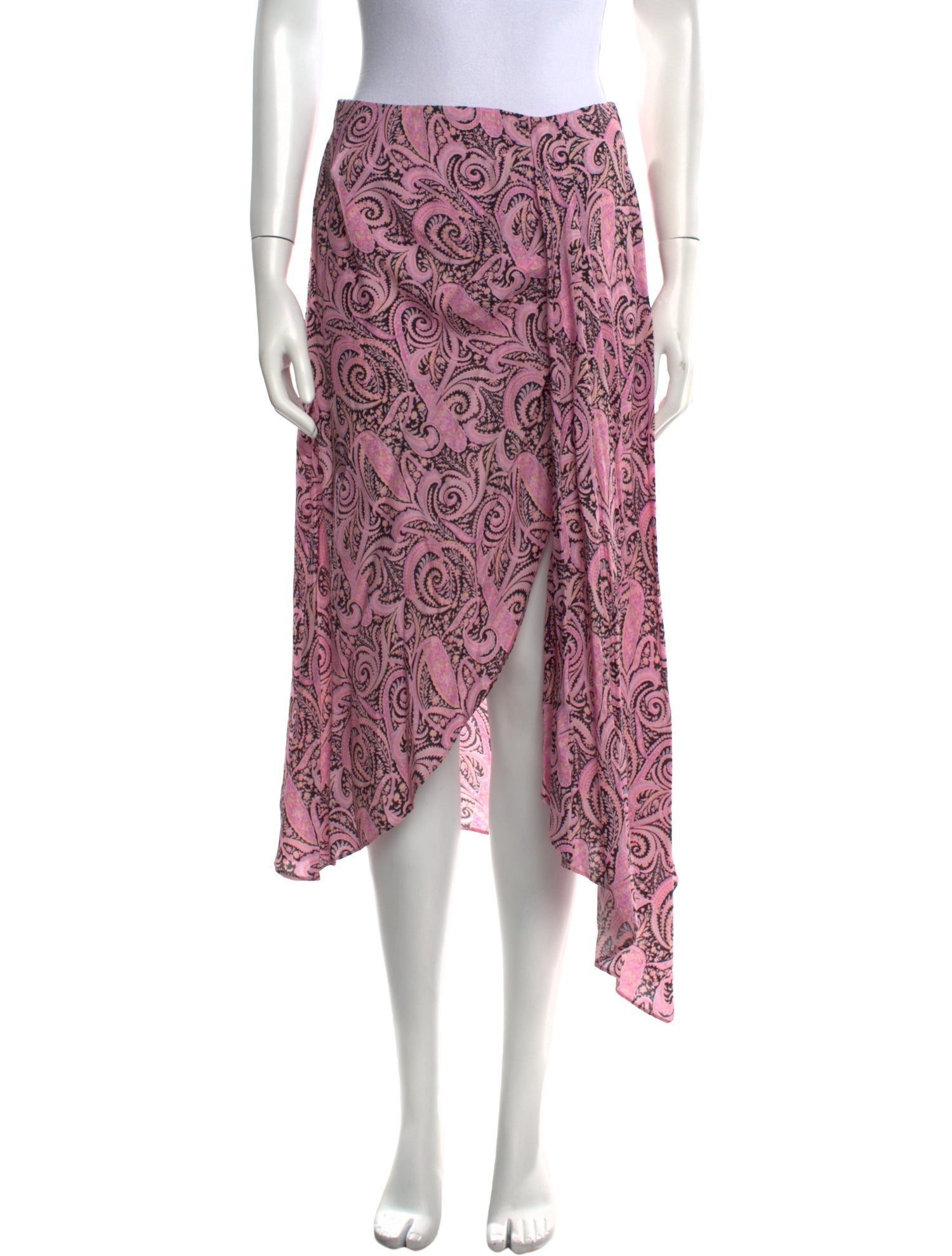 Maje Printed Midi Length Skirt