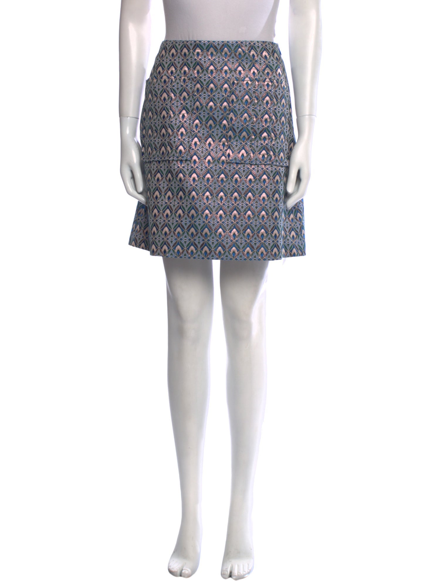 Maje Printed Mini Skirt