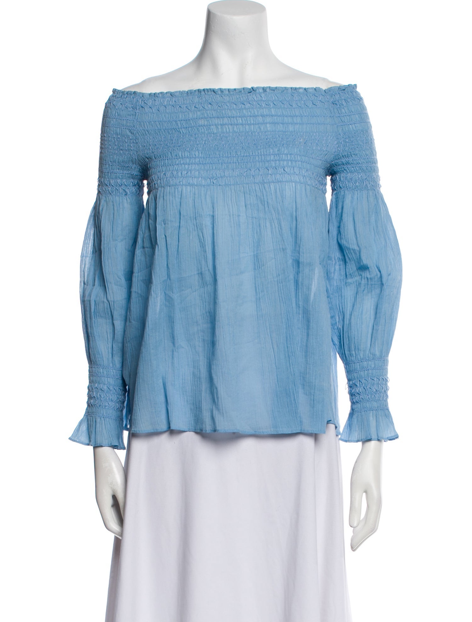 Maje Off-The-Shoulder Three-Quarter Sleeve Blouse