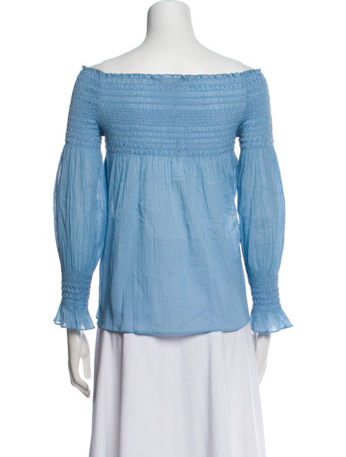 Maje Off-The-Shoulder Three-Quarter Sleeve Blouse