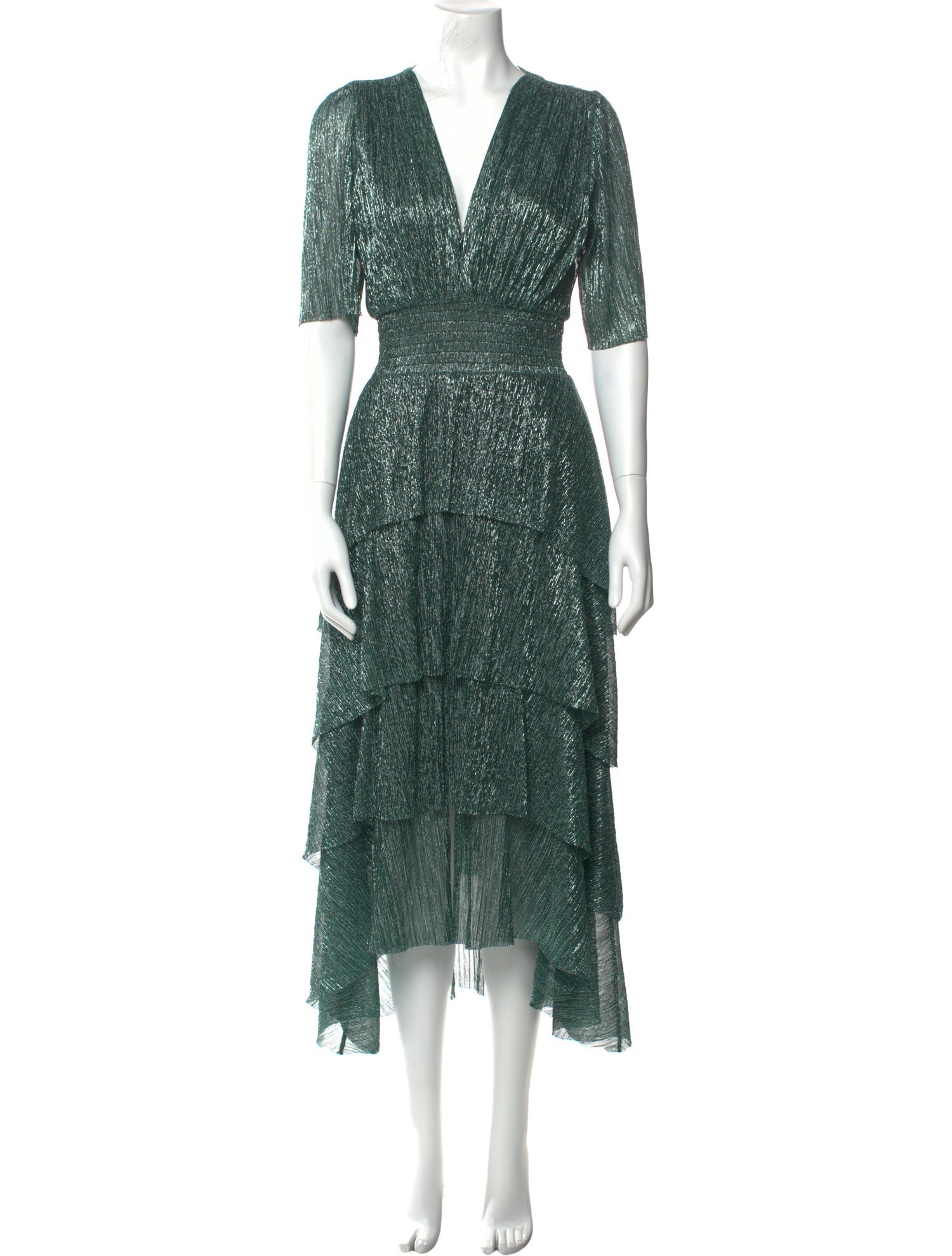 Maje V-Neck Long Dress