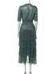 Maje V-Neck Long Dress