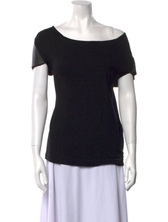 Maje Asymmetrical Short Sleeve T-Shirt