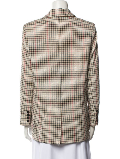 Maje Plaid Print Peacoat