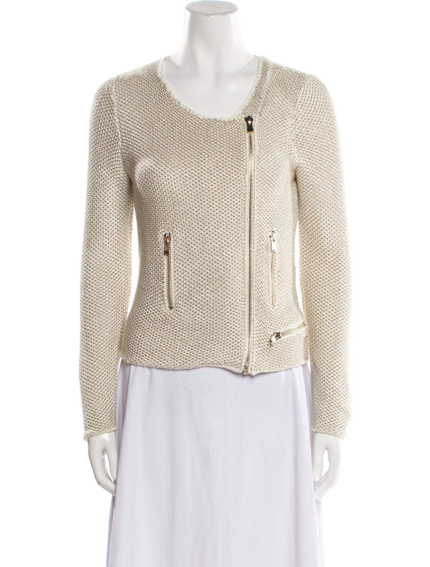 Maje Tweed Pattern Evening Jacket