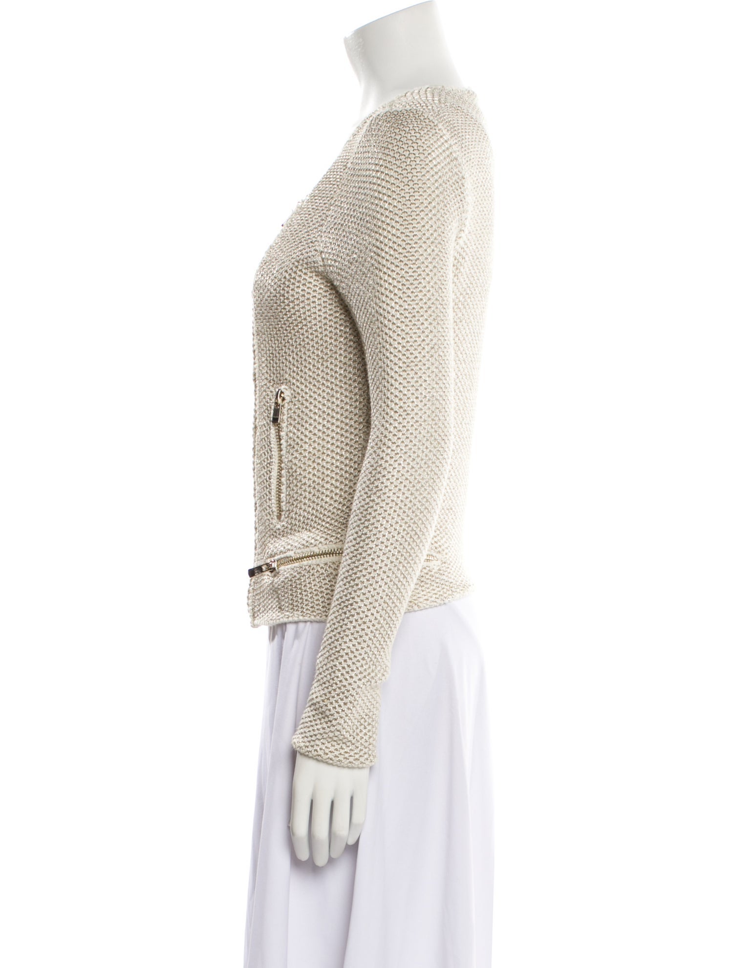 Maje Tweed Pattern Evening Jacket