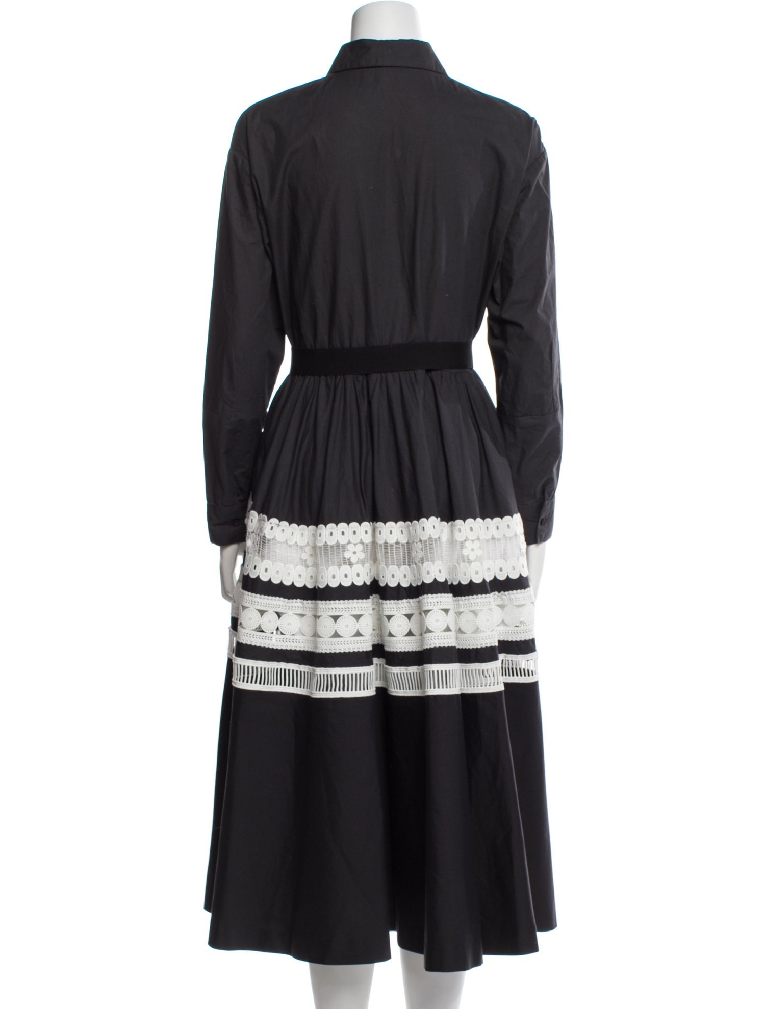 Maje Lace Pattern Midi Length Dress