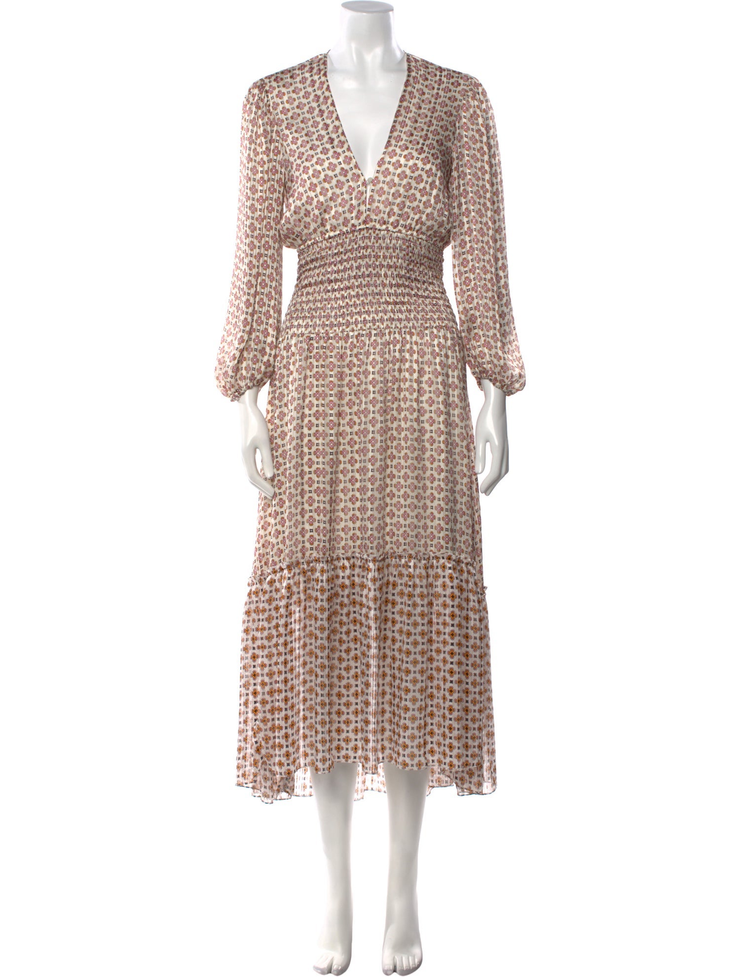 Maje Printed Long Dress