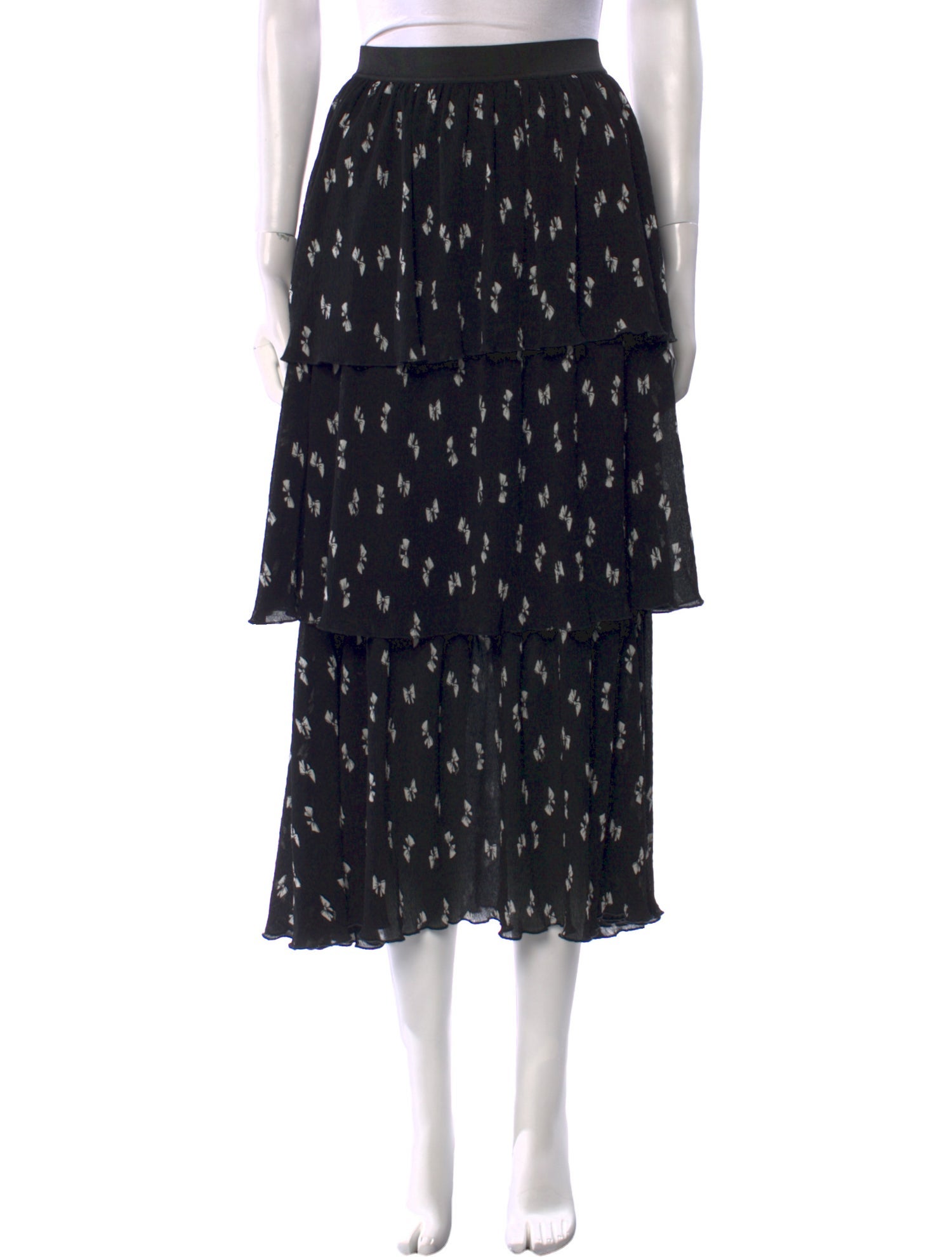 Maje Printed Midi Length Skirt w/ Tags