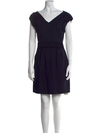 Maje V-Neck Mini Dress