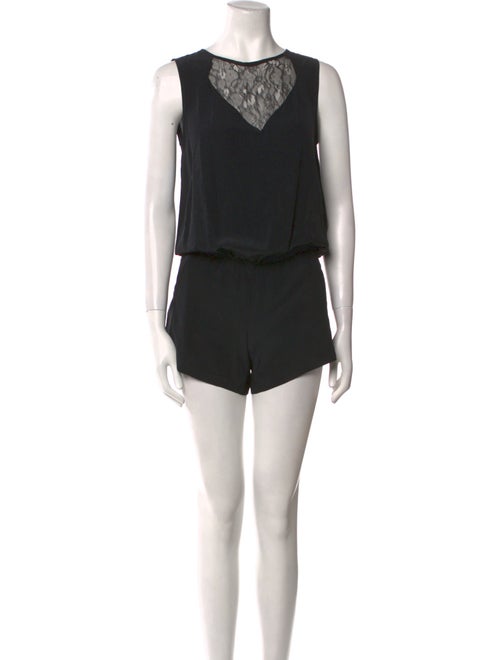 Maje Silk Crew Neck Romper