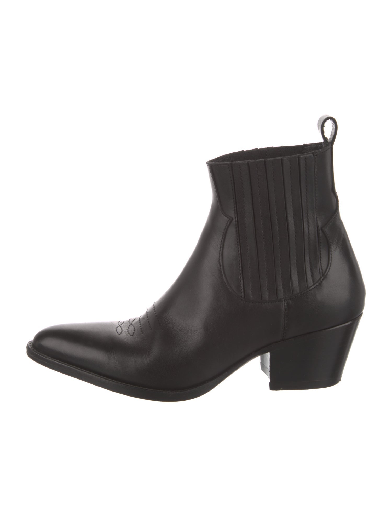 Maje Leather Chelsea Boots