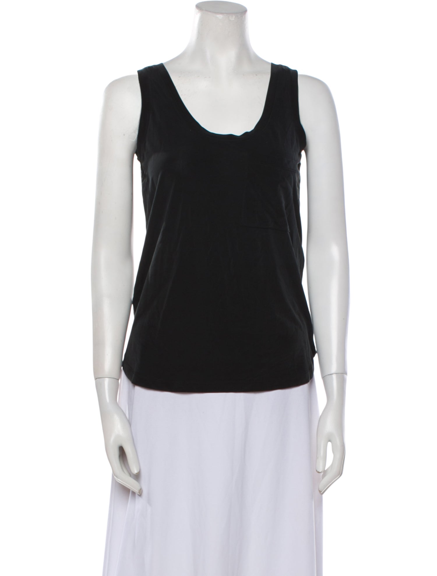 Maje Silk Scoop Neck Top