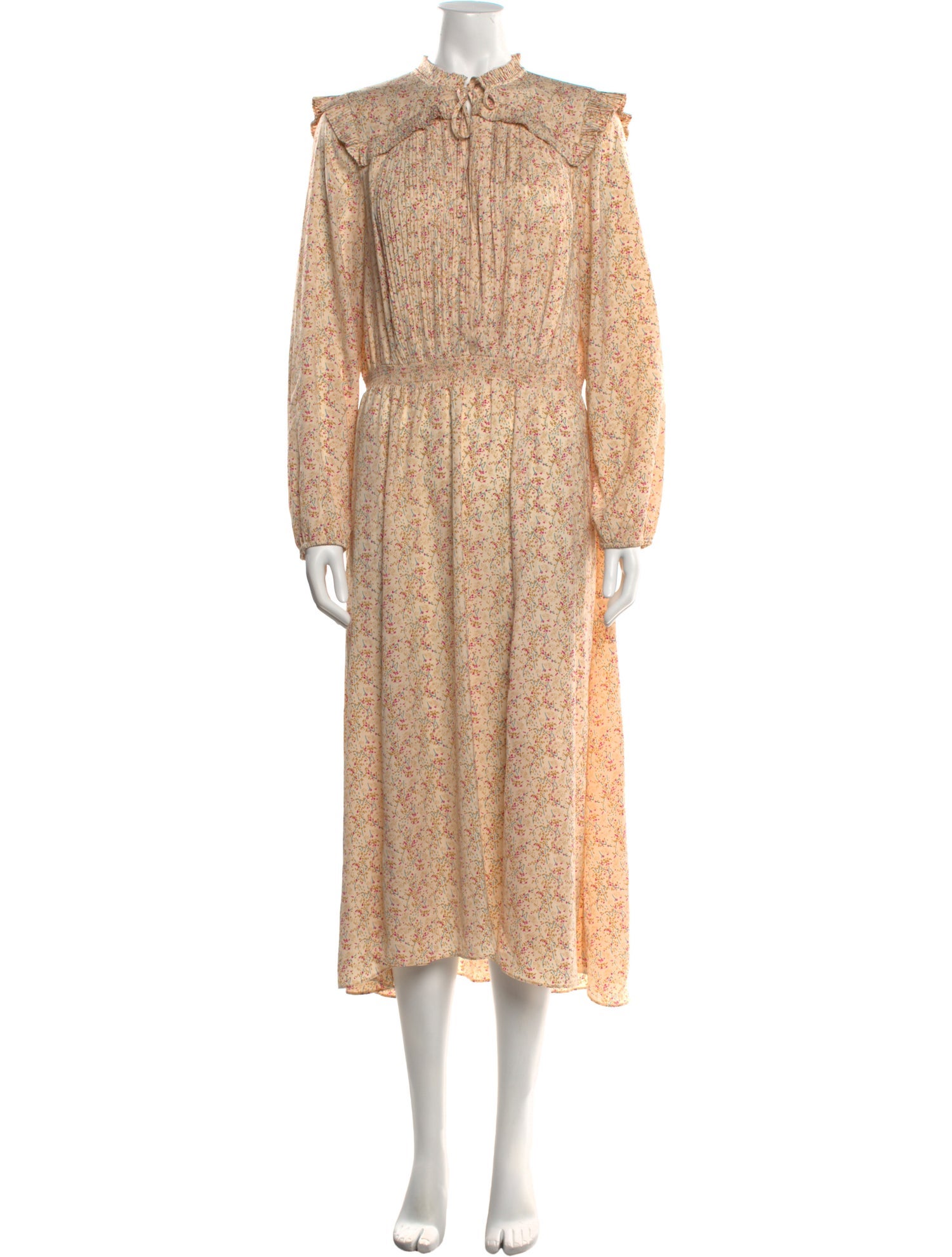 Maje Floral Print Long Dress