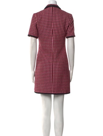 Maje Tweed Pattern Mini Dress