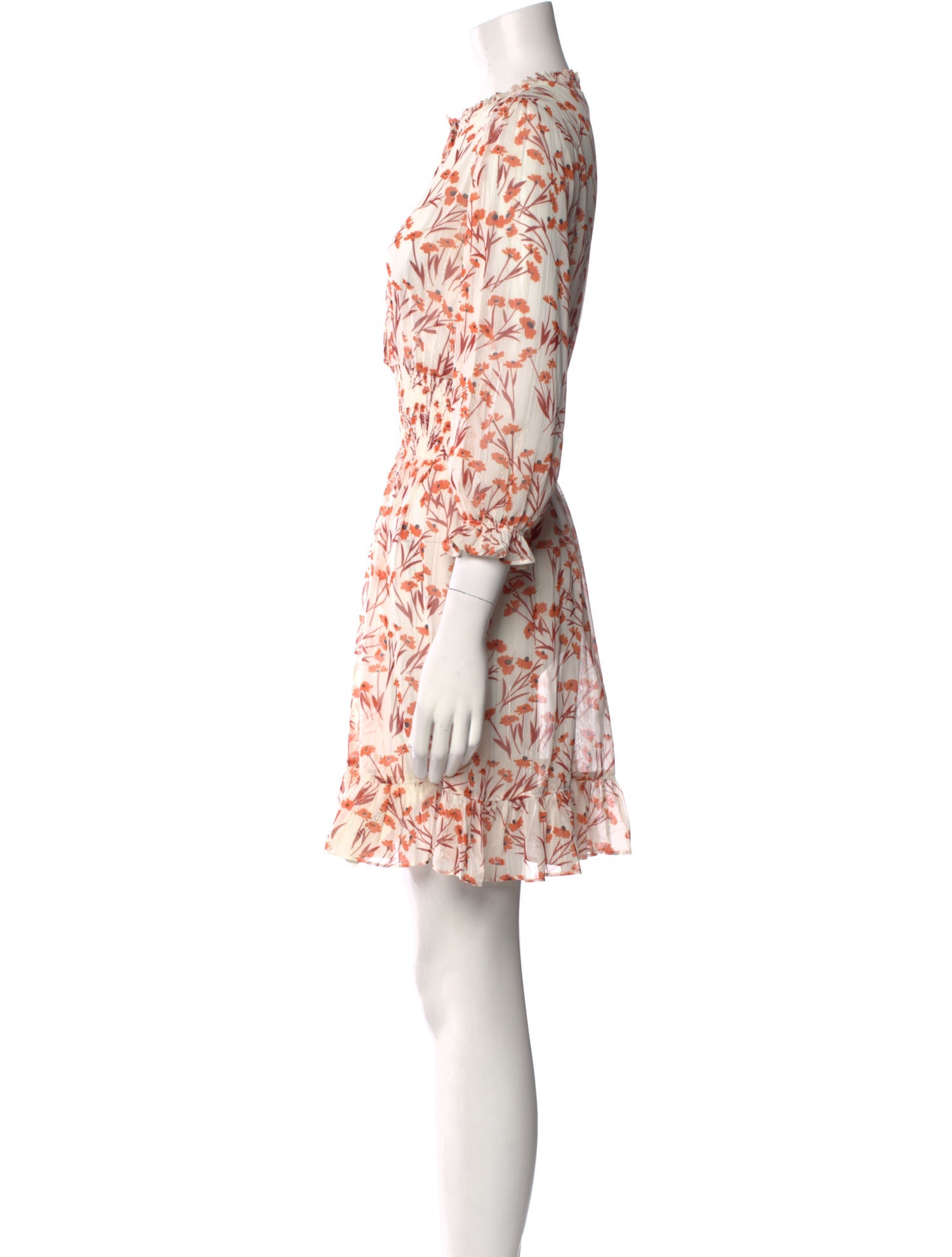 Maje Floral Print Mini Dress