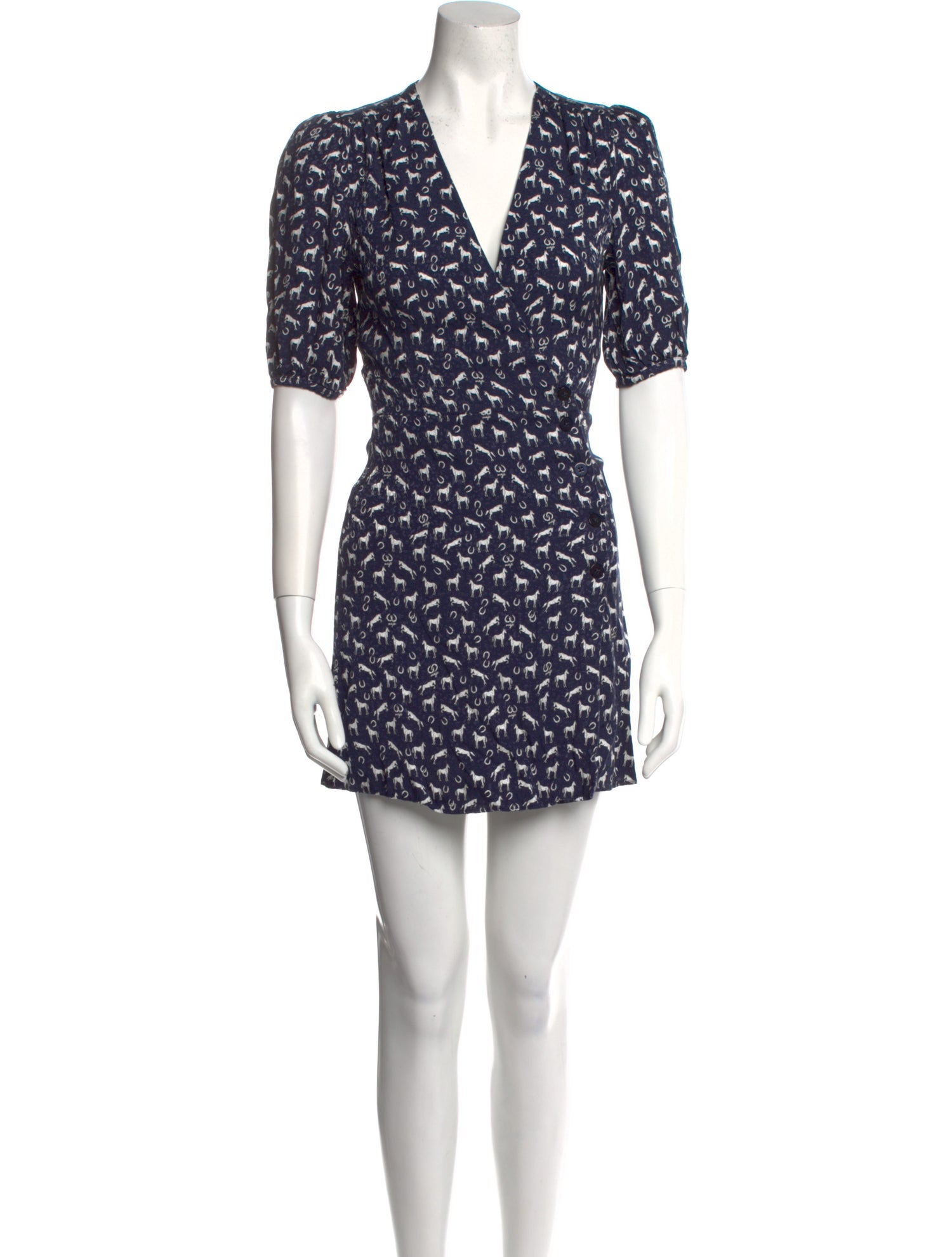 Maje Printed Mini Dress