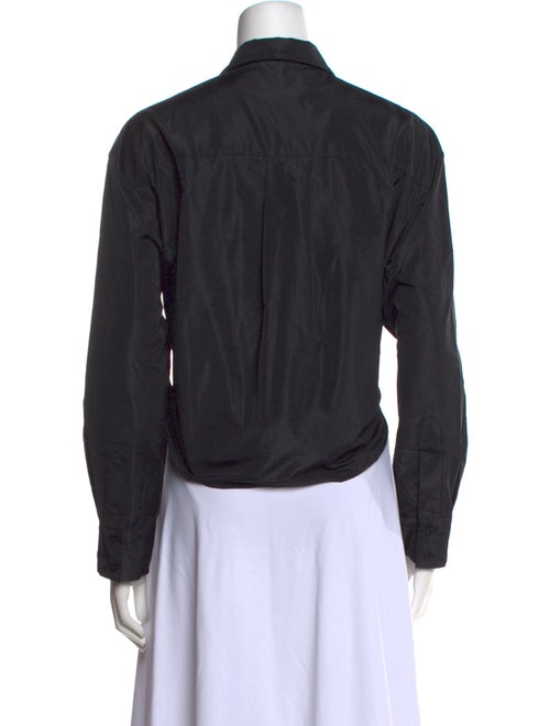 Maje Long Sleeve Button-Up Top