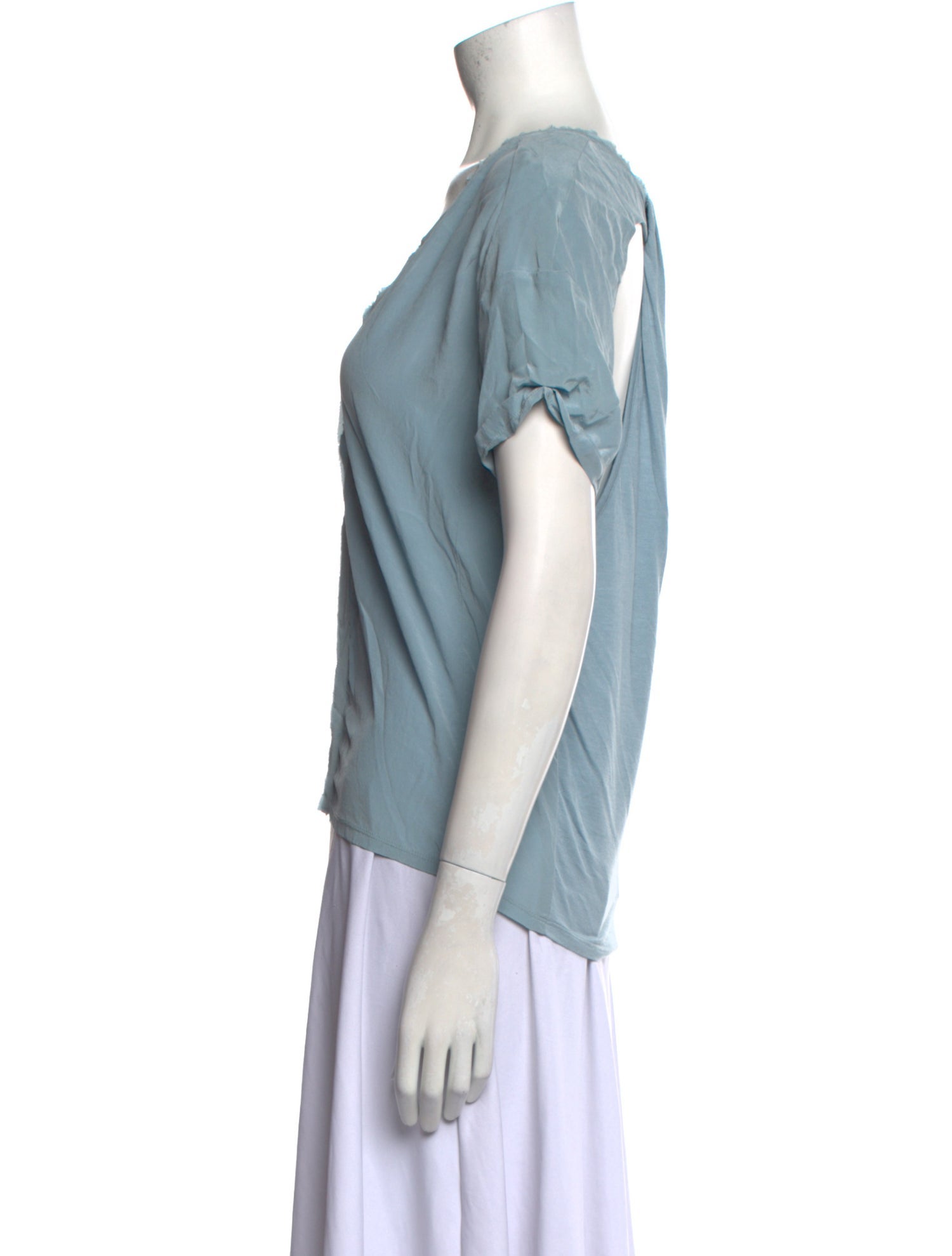 Maje Silk V-Neck Top