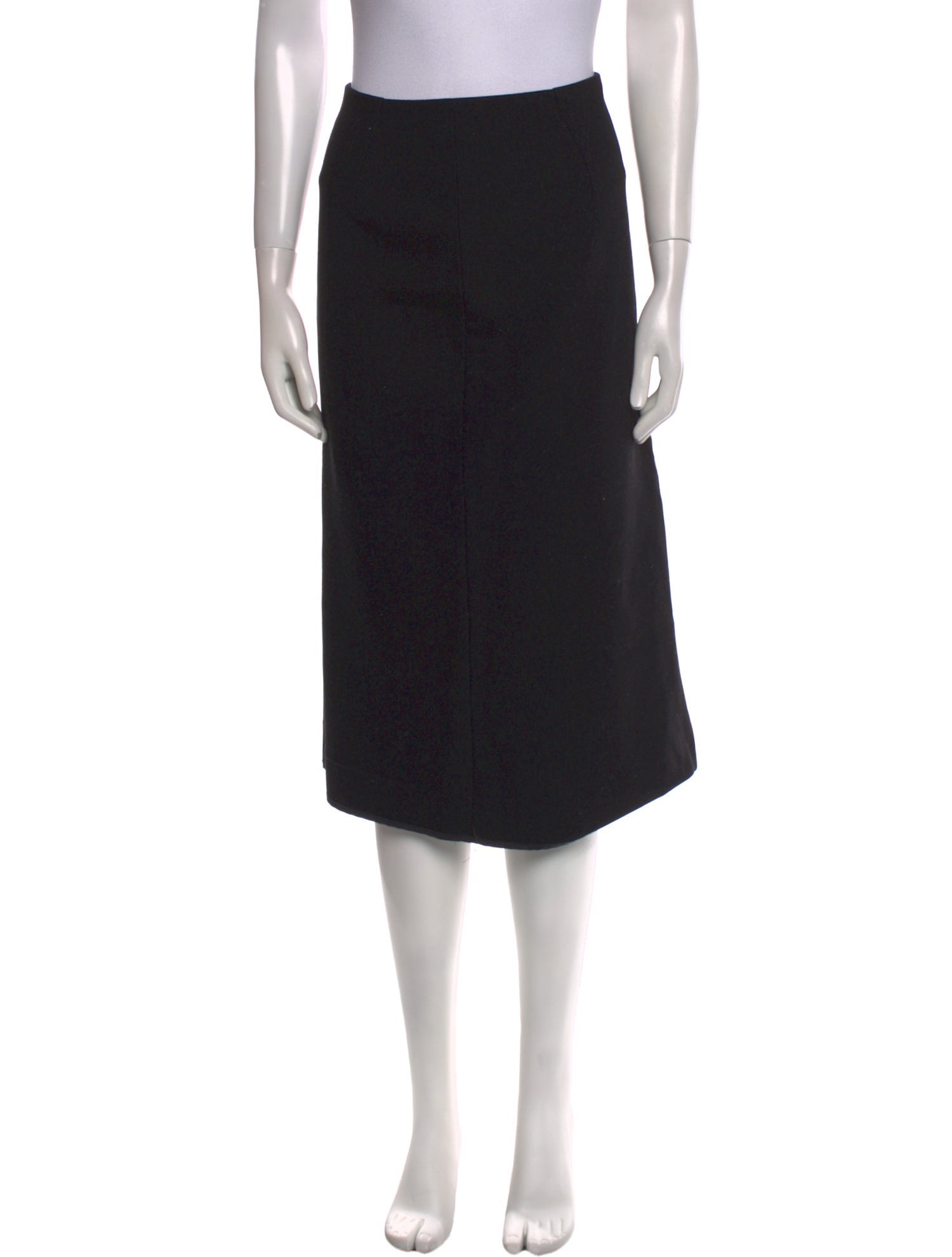 Maje Pleated Accents Knee-Length Skirt