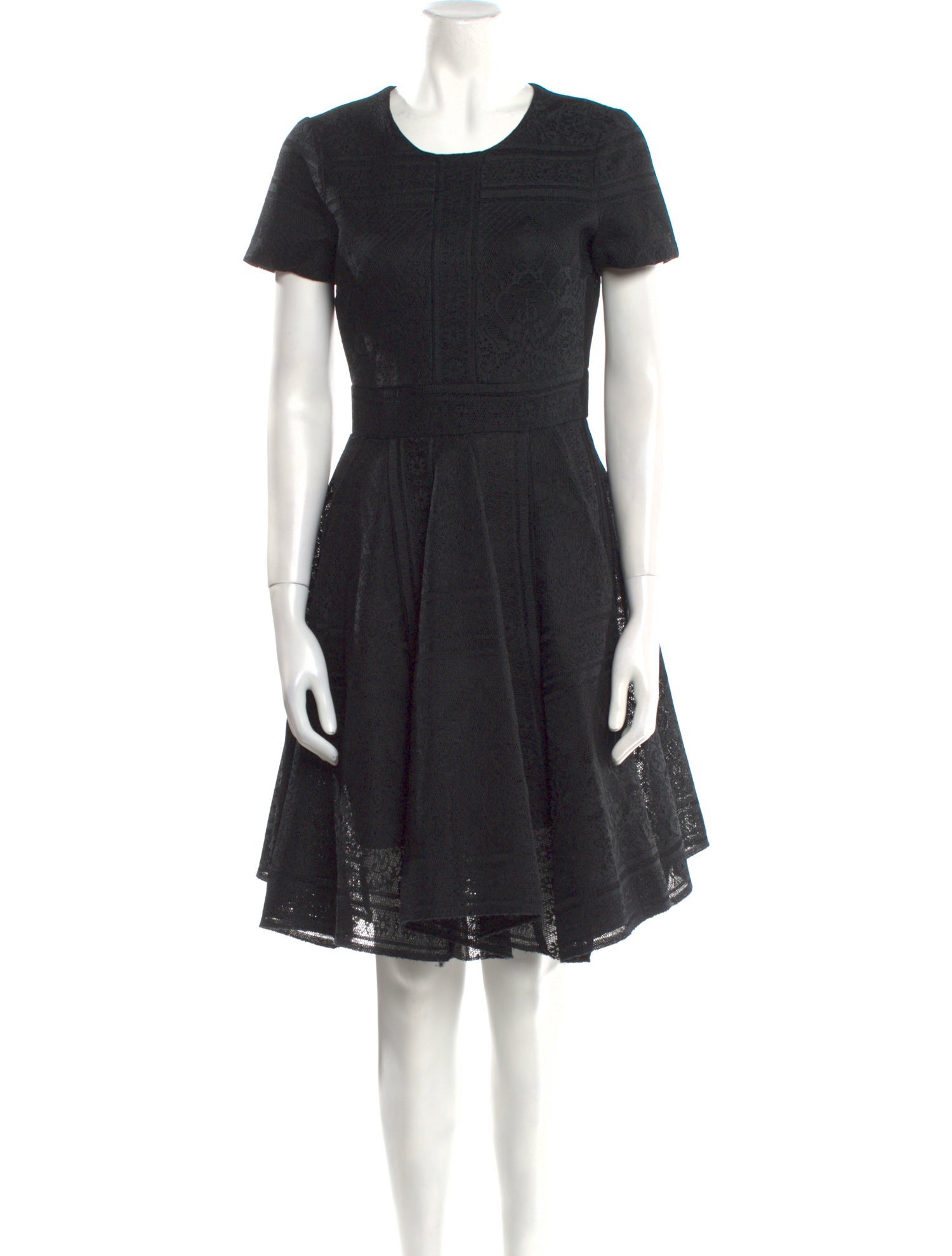 Maje Crew Neck Knee-Length Dress