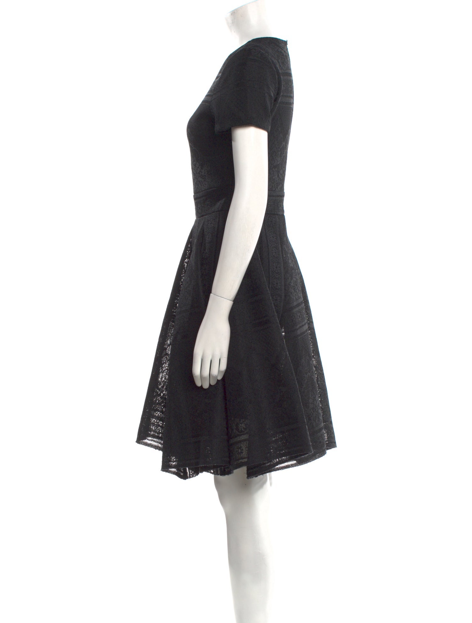 Maje Crew Neck Knee-Length Dress