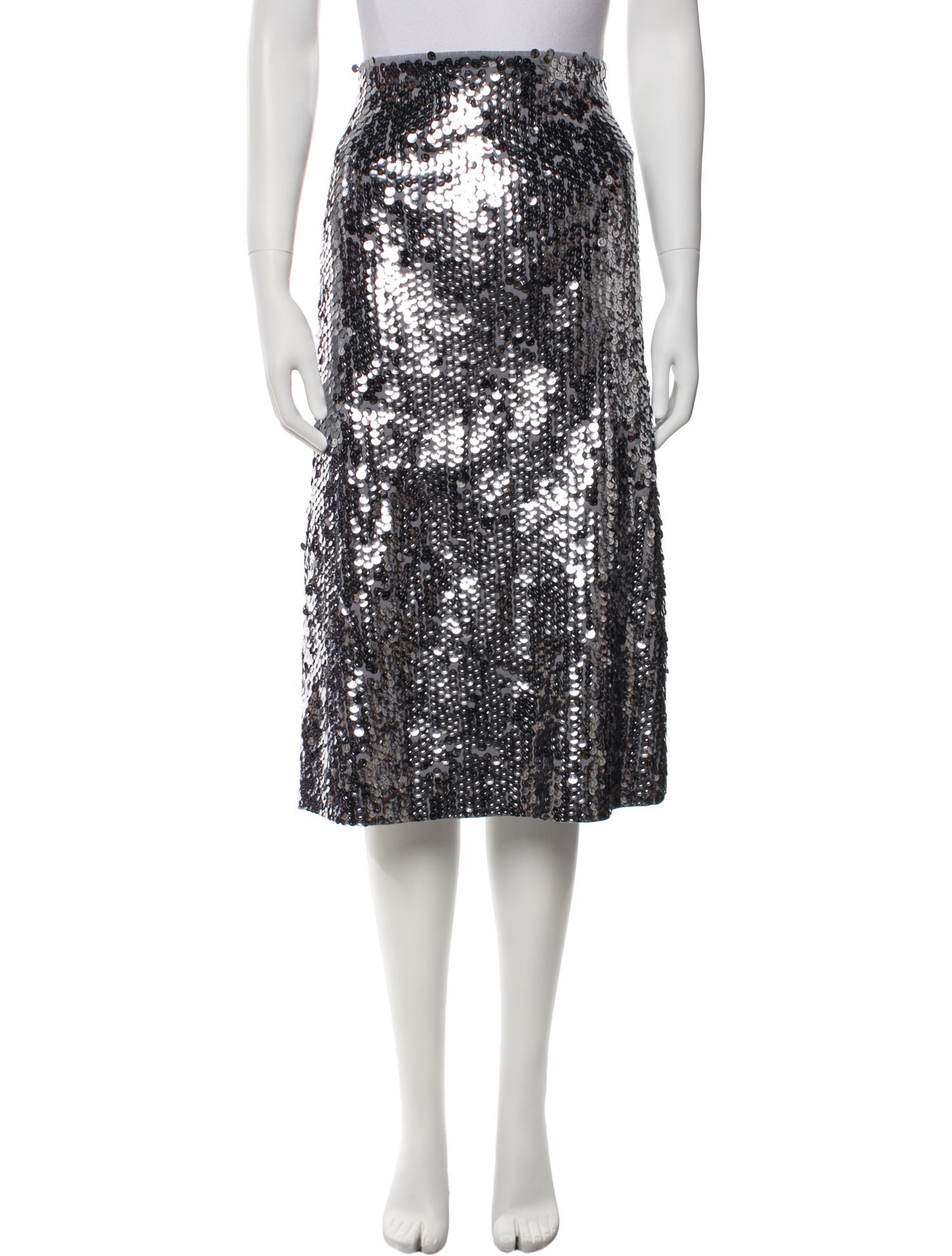 Maje Sequin Embellishments Midi Length Skirt w/ Tags