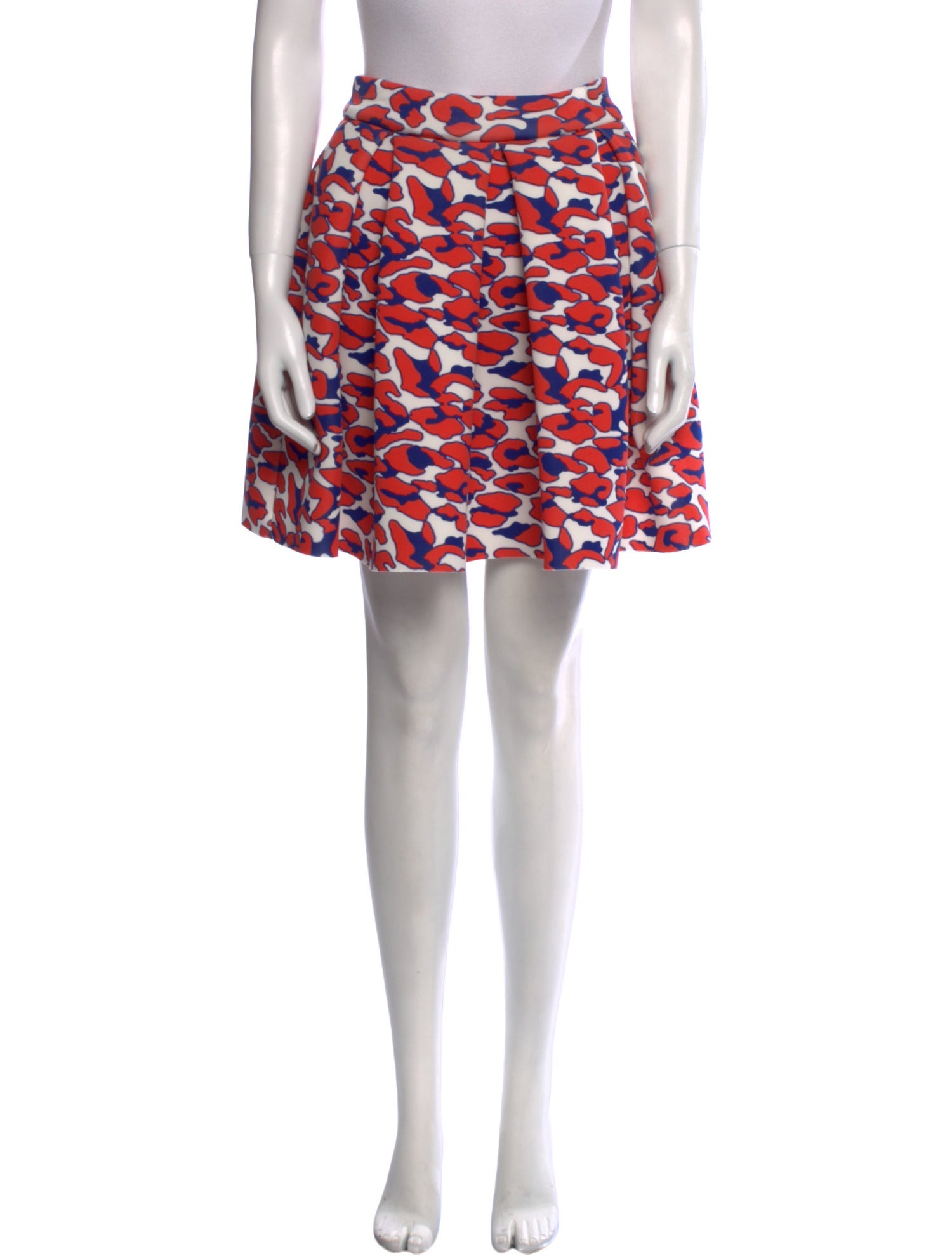 Maje Printed Mini Skirt
