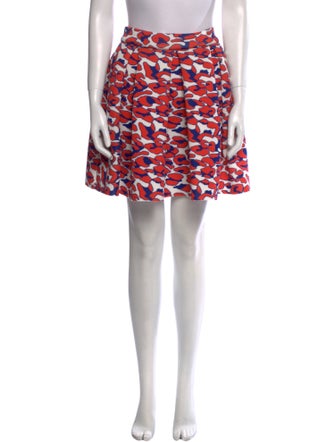 Maje Printed Mini Skirt