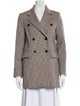 Maje Houndstooth Print Peacoat