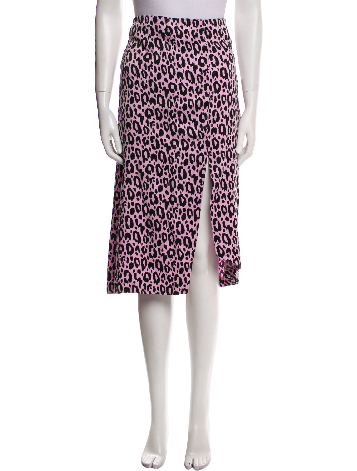 Maje Animal Print Knee-Length Skirt